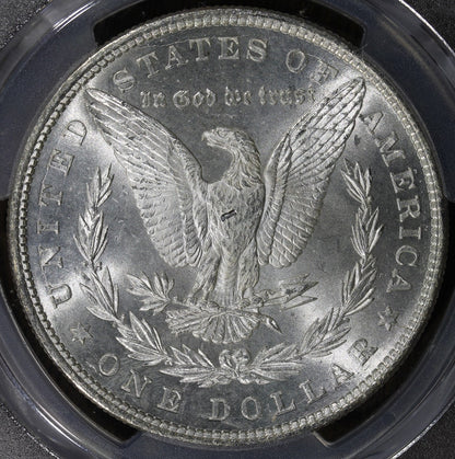 1878 7TF (MS63 CAC) Morgan Silver Dollar $1 PCGS - Reverse of 1879, Rev 79
