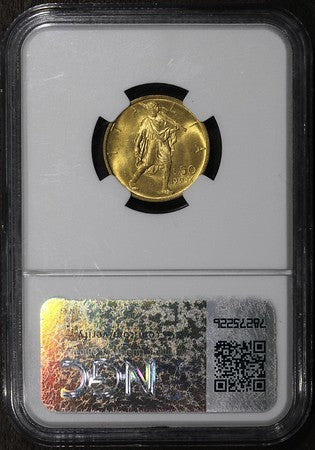 1931R IX (MS65+ PLUS) Italy Gold 50 Lire 50L NGC
