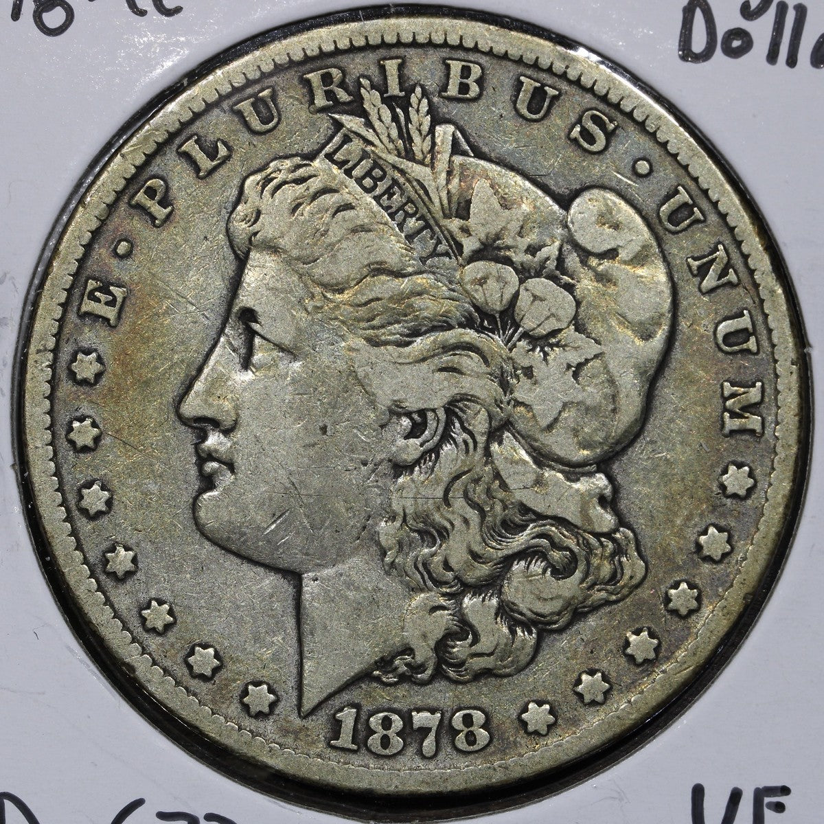 1878-CC Morgan Silver Dollar $1 VF Very Fine - Key Date Carson City!