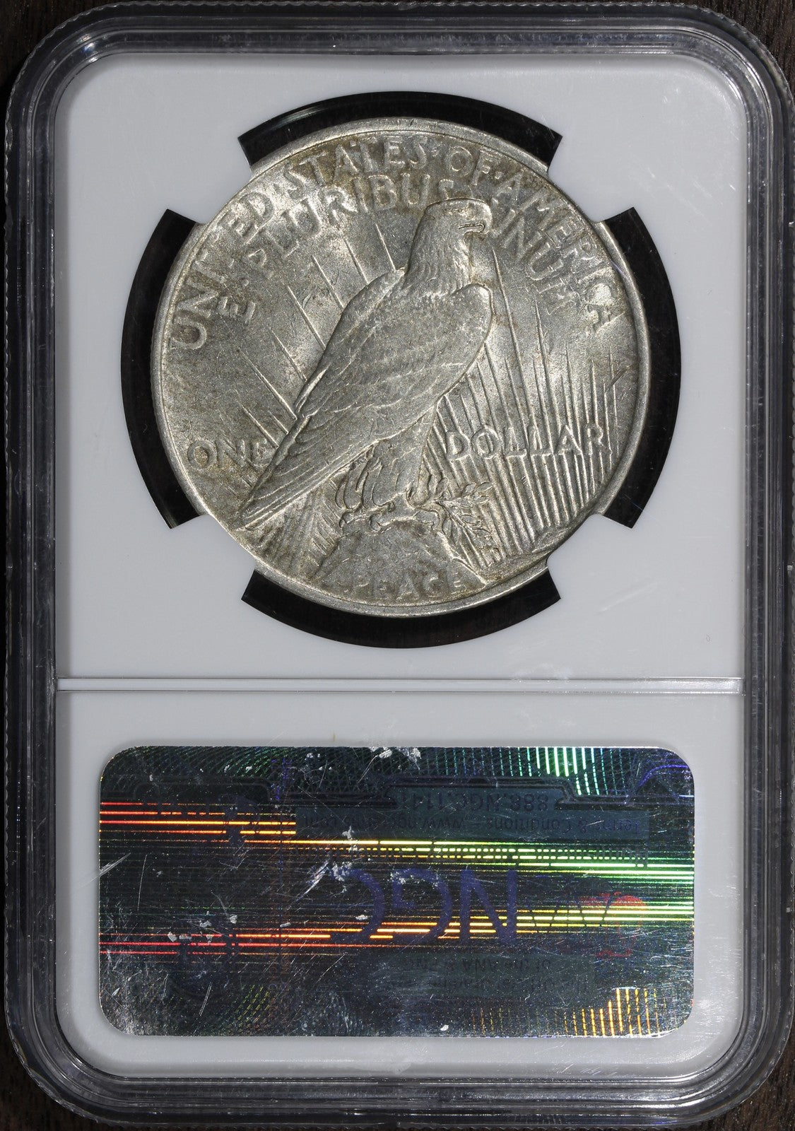 1923 (AU55) Peace Silver Dollar $1 NGC - Vam 1-D Whisker Cheek Top 50