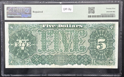 1890 $5 Treasury Note Fr. 359 PMG VF25 - Thomas $5 Treasury