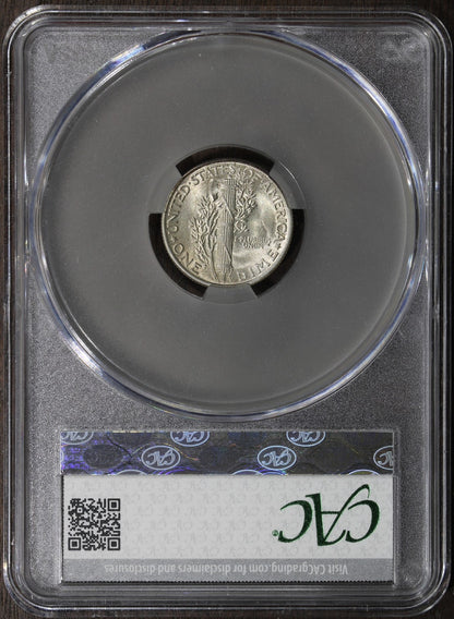 1945 (MS64 CAC) Mercury Dime 10C CACG