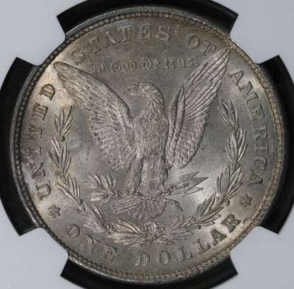 1878 (MS61) Morgan Silver Dollar $1 PCGS - 8 Tailfeather 8TF