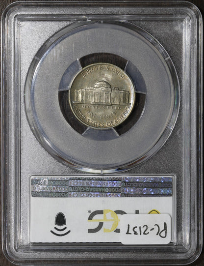 1983-D (MS67) Rainbow Toned Jefferson Nickel 5C PCGS