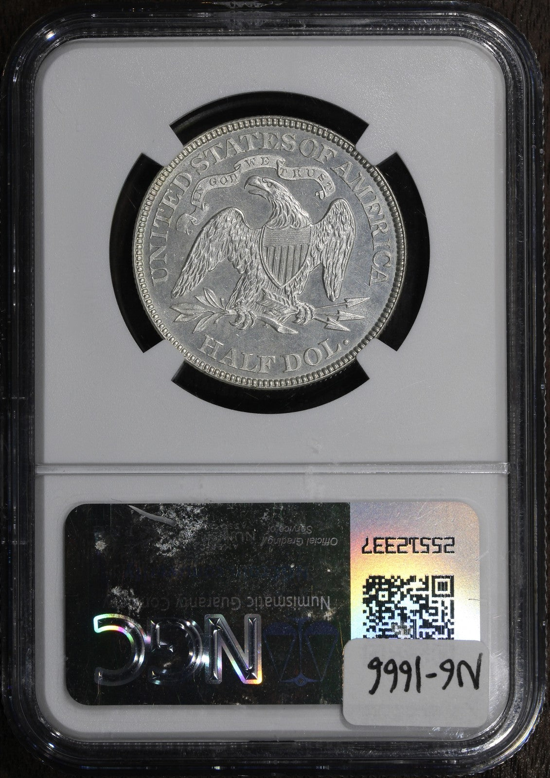 1880 (MS62) Seated Liberty Half Dollar 50C NGC - Prooflike Fields