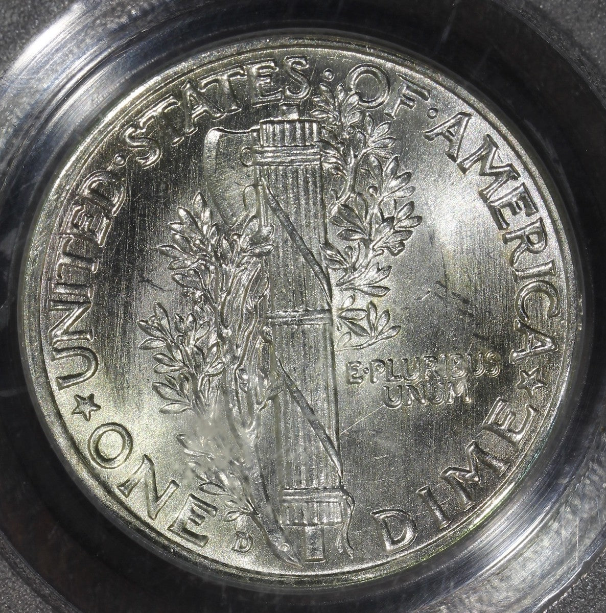 1943-D (MS66FB CAC) Mercury Dime 10C PCGS - Nice Surfaces