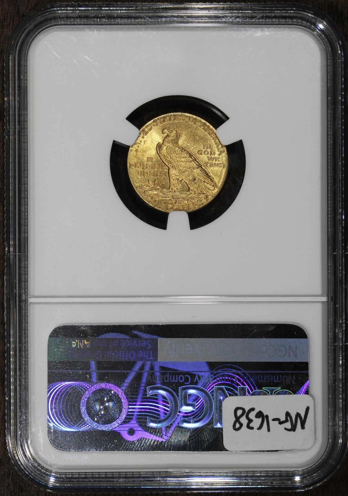 1909 (MS65+ CAC) Indian Head Gold Quarter Eagle $2.50 NGC - GEM!