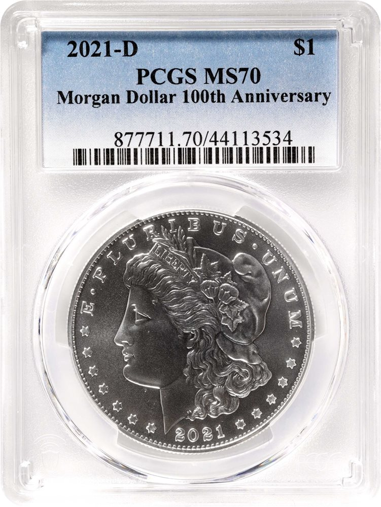 2021-D (MS70) Morgan Silver Dollar PCGS - DENVER - Key Date!