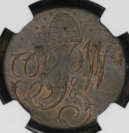 1793 (MS63 BN) Dorsetshire - Sherborne Great Britain 1/2P Bank Token NGC