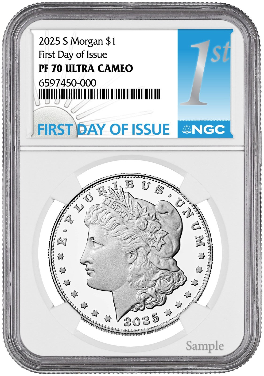 2025-S (PF70) Proof Morgan & Peace Silver Dollar (2 Coin Set) FDOI NGC Presale