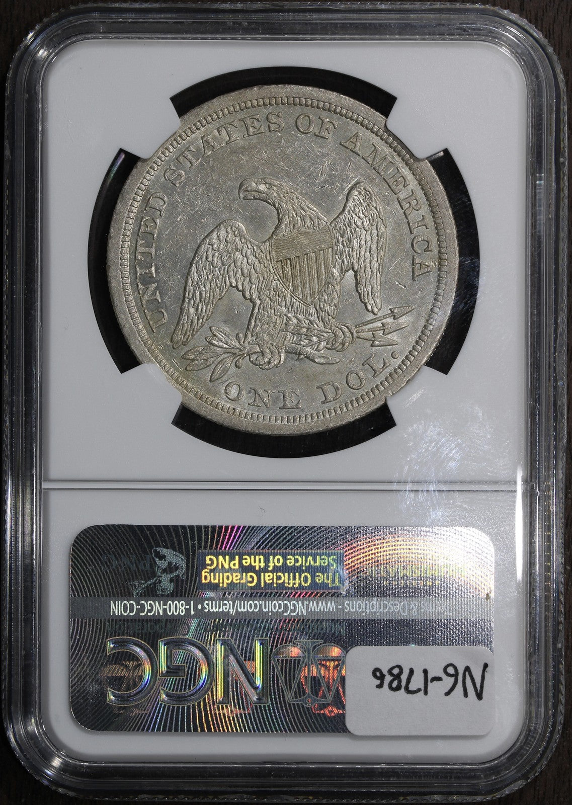 1847 (MS60) Seated Liberty Dollar $1 NGC - Better Date