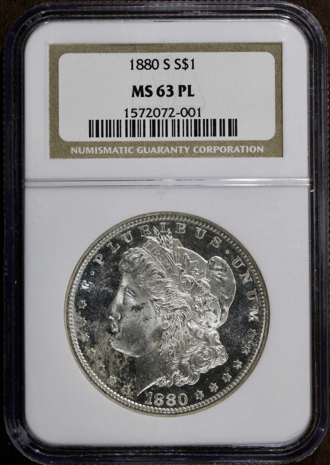 1880-S (MS63 PL) Morgan Silver Dollar $1 NGC - Beautiful Mirrors