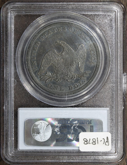1844 (XF45) Seated Liberty Dollar $1 PCGS - Great Tone