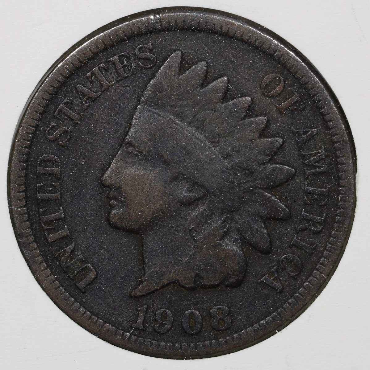 1908-S Indian Head Cent 1C - VF Very Fine