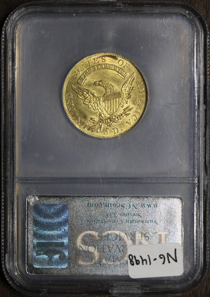 1807 (UNC Detail) Capped Bust Gold Half Eagle $5 NGC - Rare Early Gold