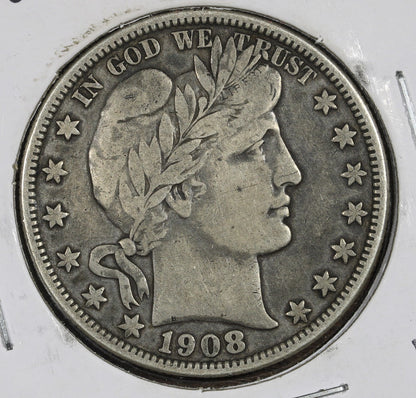 1908-O Barber Half Dollar 50C VF - Better Date