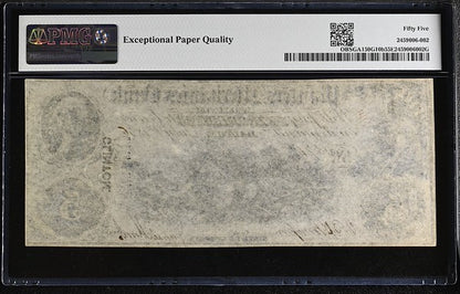 Dalton, Georgia $5 Obsolete Bank Note Planters Mechanics Bank PMG AU55EPQ