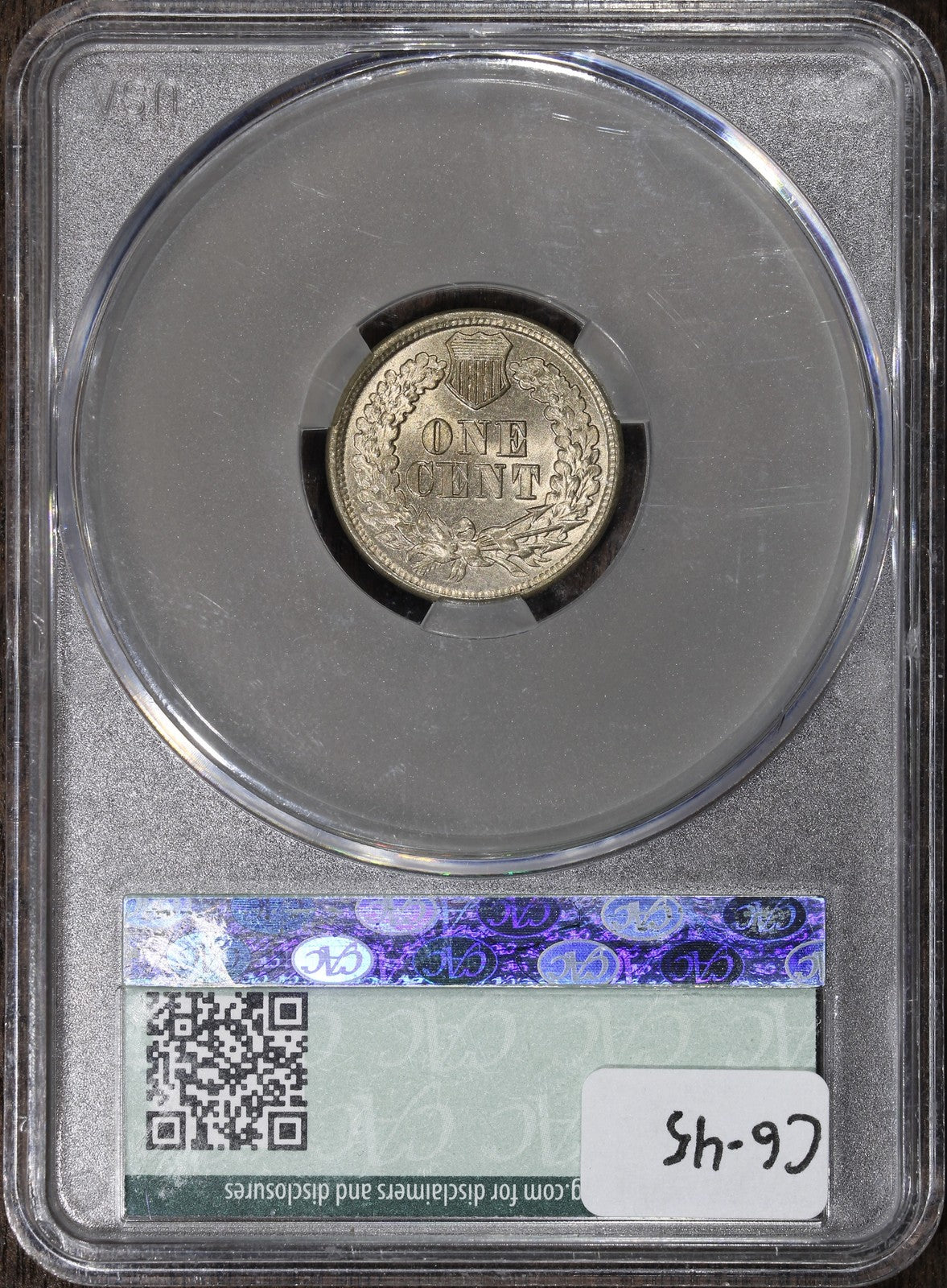 1862 (MS65 CAC) Indian Head Cent 1C CACG - GEM IHC