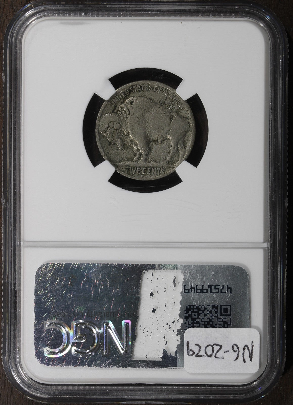 1913-D (F15) Type 2 Buffalo Nickel 5C NGC - KEY Date