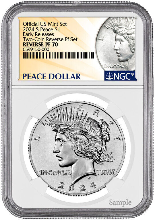 2024-S (RP70) Reverse Proof Morgan & Peace Dollars NGC ER Early Releases