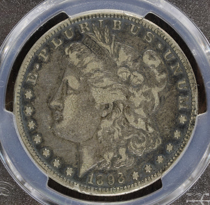 1893-S (F12) Morgan Silver Dollar $1 PCGS - KEY Date!