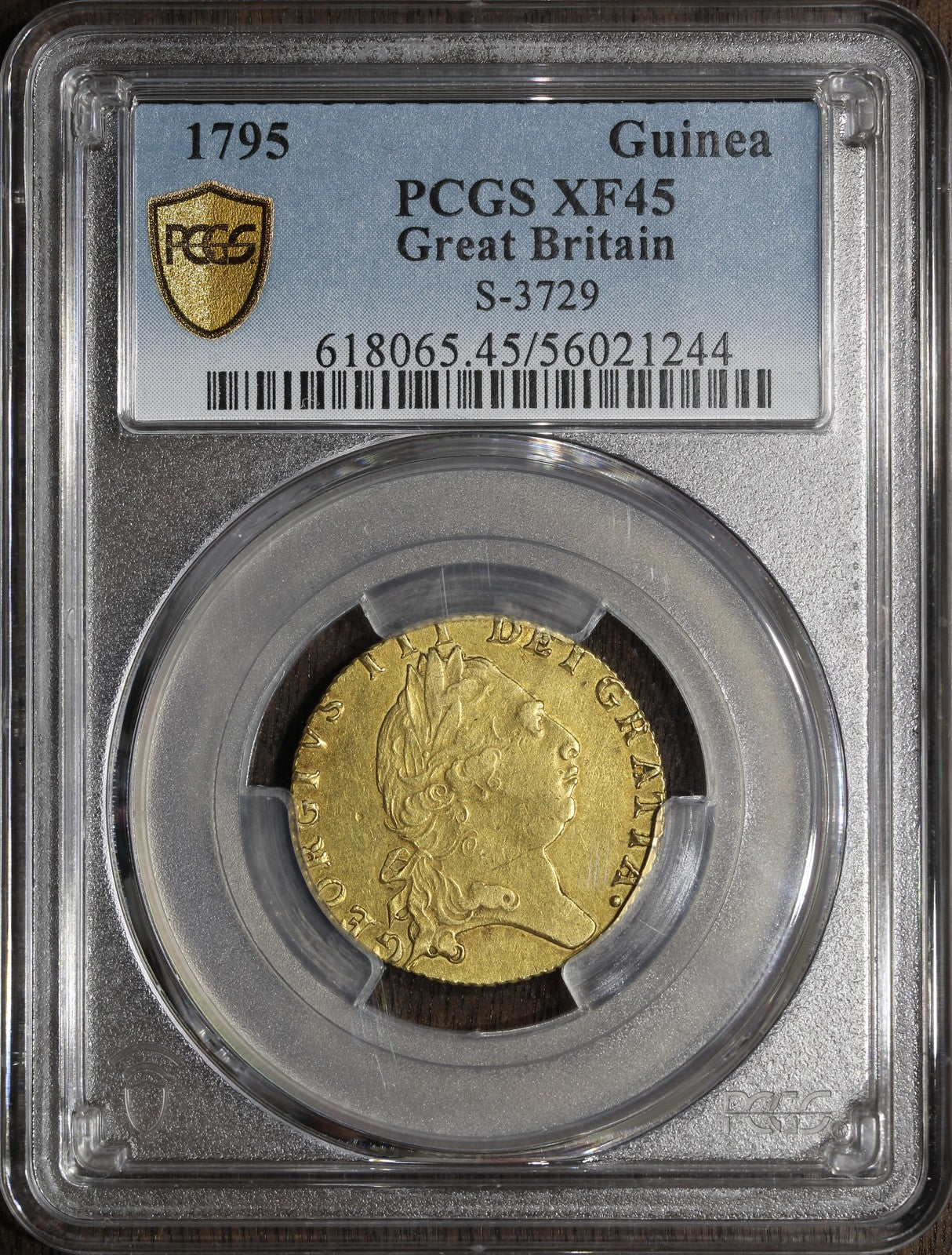 1795 (XF45) Great Britain Gold Guinea PCGS - George III