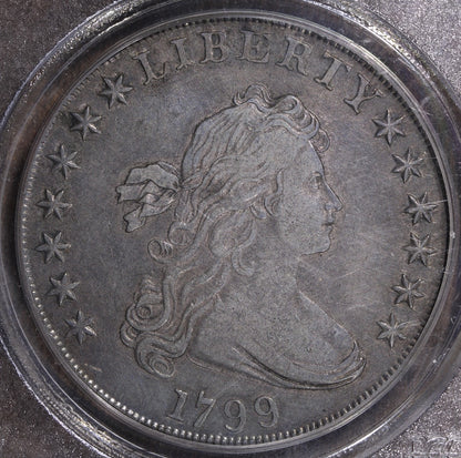 1799 (VF35) Draped Bust Silver Dollar $1 PCGS OGH - Old Holder