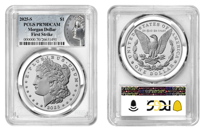 2025-S (PR70) Proof Morgan & Peace Silver Dollar (2 Coin Set) FS PCGS Presale
