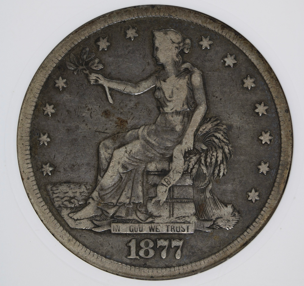 1877-S Trade Silver Dollar T$1 - ANACS VF20