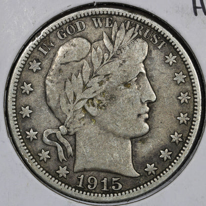 1915-D Barber Half Dollar 50C VF