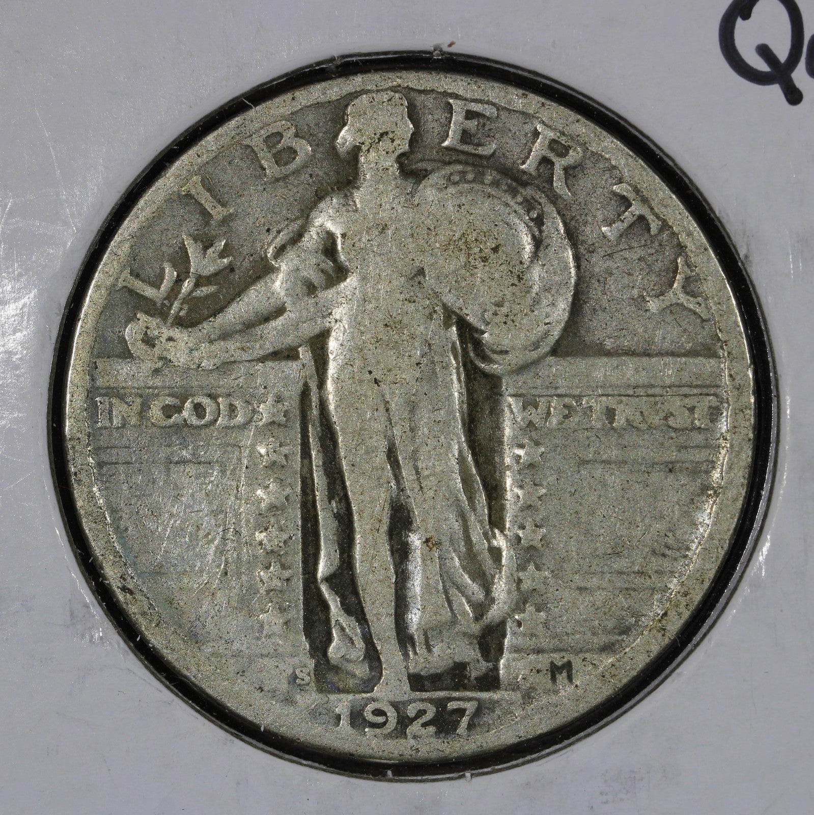 1927-S Standing Liberty Quarter 25C F - Key Date !