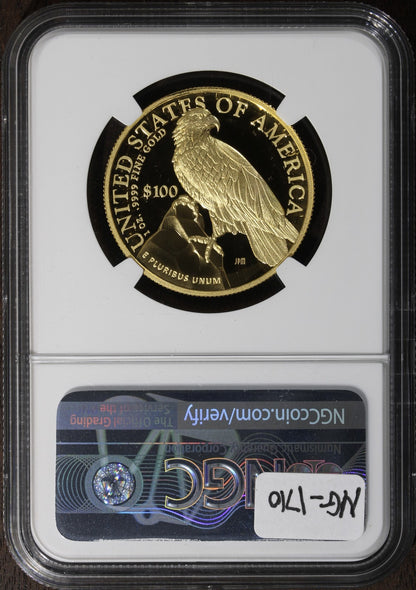 2023-W (PF70) 1 oz High Relief Proof Gold American Liberty $100 NGC FDOI Signed