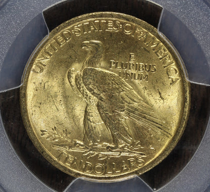 1907 (MS63) Indian Head Gold Eagle $10 PCGS - No Motto - First Year of Issue