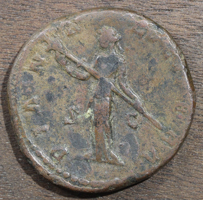Lucilla Roman Empire Sestertius Large Copper 161-180 AD Under Marcus Aurelius