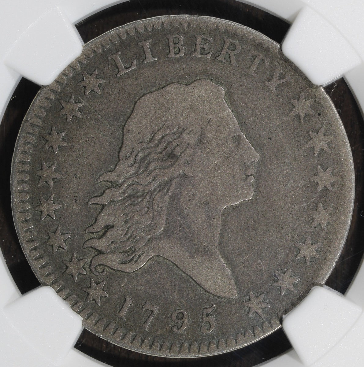 1795 (F12) Flowing Hair Half Dollar 50C NGC - Overton 107A