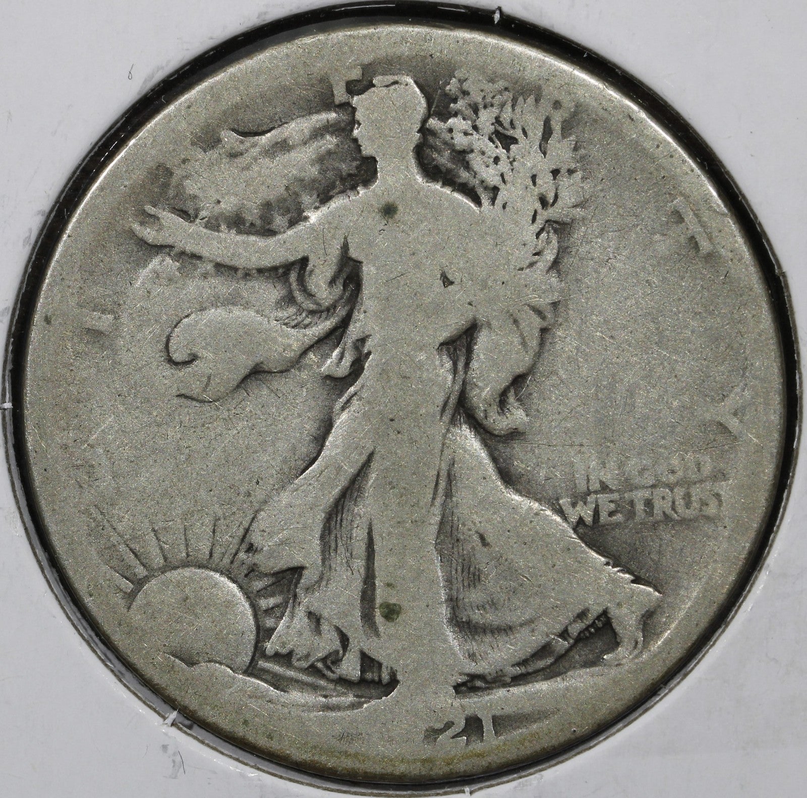 1921-D Walking Liberty Half Dollar 50C - G