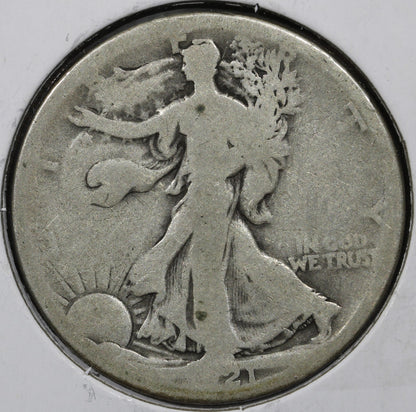 1921-D Walking Liberty Half Dollar 50C - G