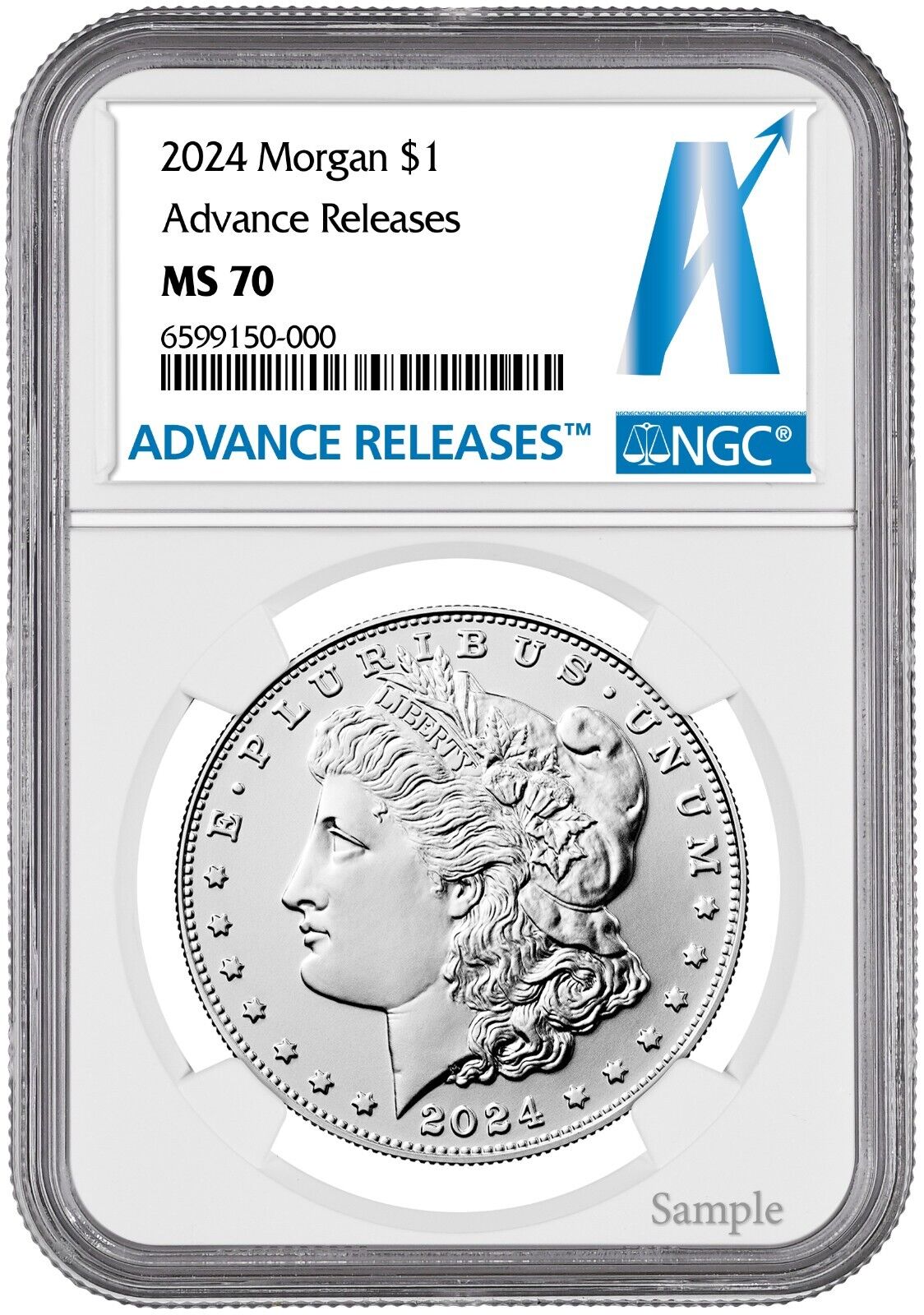 2024-P (MS70) Morgan & Peace Silver Dollar (2 Coin Set) Advanced Release AR NGC