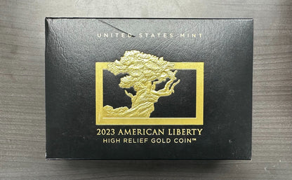 2023-W 1/4 oz Proof Gold American Liberty High Relief $100 .9999 Coin with w/OGP