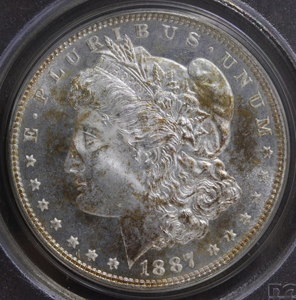 1887 (MS64DMPL) Morgan Silver Dollar $1 PCGS OGH - Beautiful