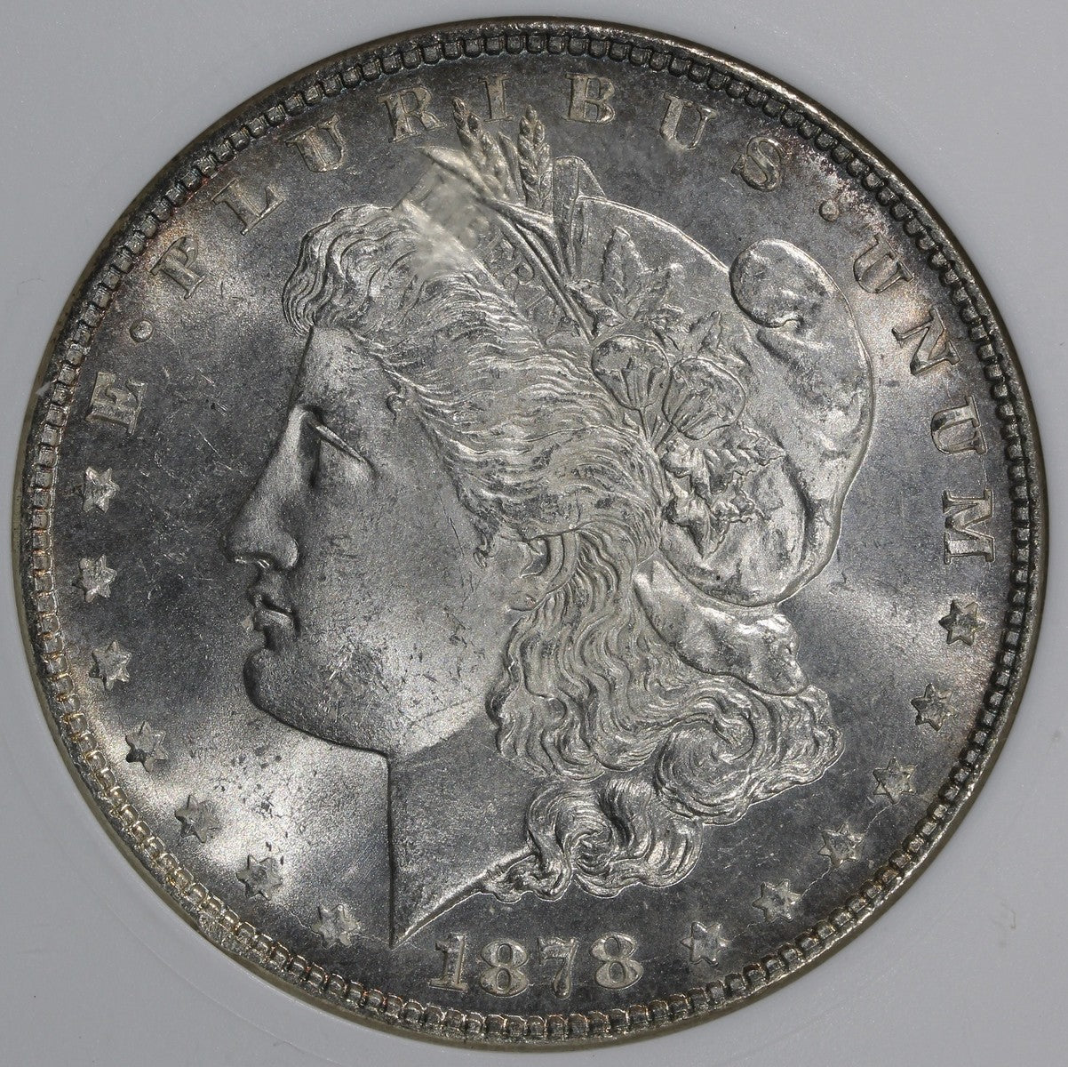 1878 7/8TF Strong (MS64) Morgan Silver Dollar $1 ANACS Soapbox - Better Variety