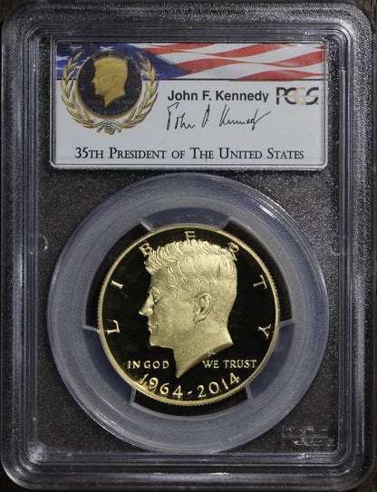 2014-W (PR70 DCAM) 3/4 oz Gold Kennedy Half Dollar 50C PCGS - U.S Mint