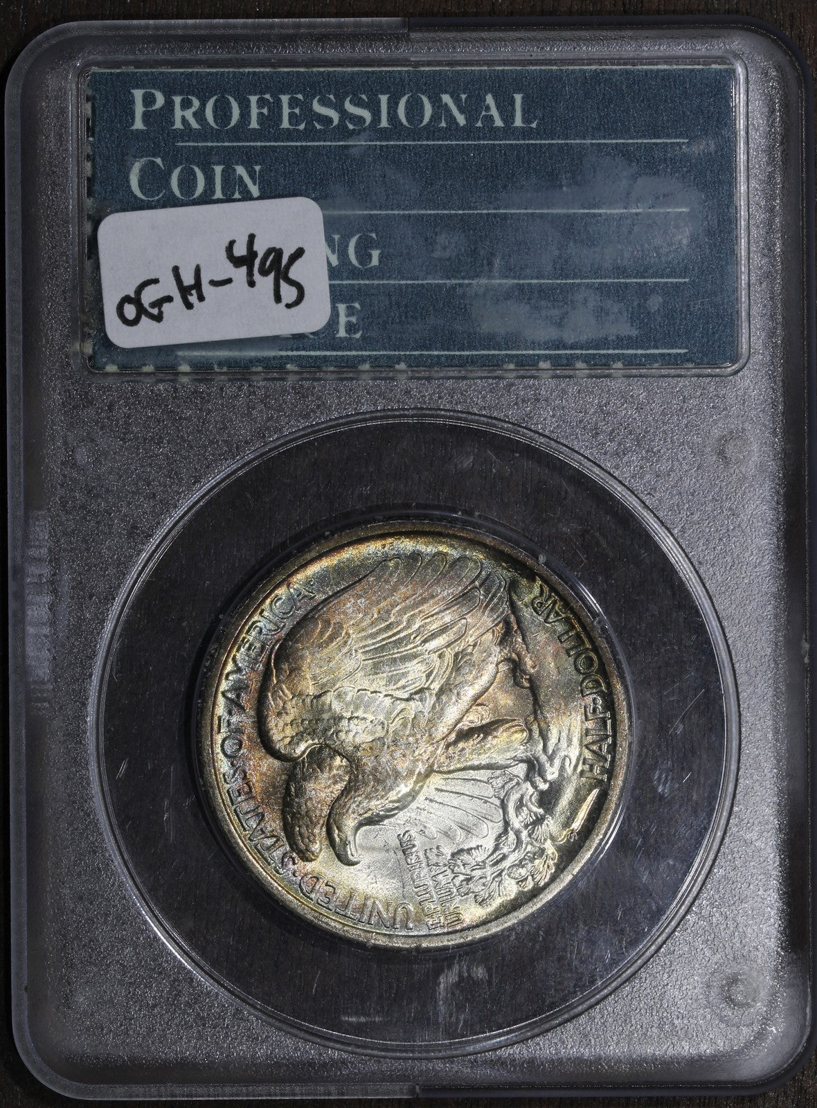 1945-S (MS64 CAC) Walking Liberty Half Dollar 50c PCGS OGH Rattler (toned)