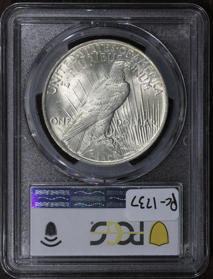 1922 (MS65) Peace Silver Dollar $1 PCGS - Blast White Gem