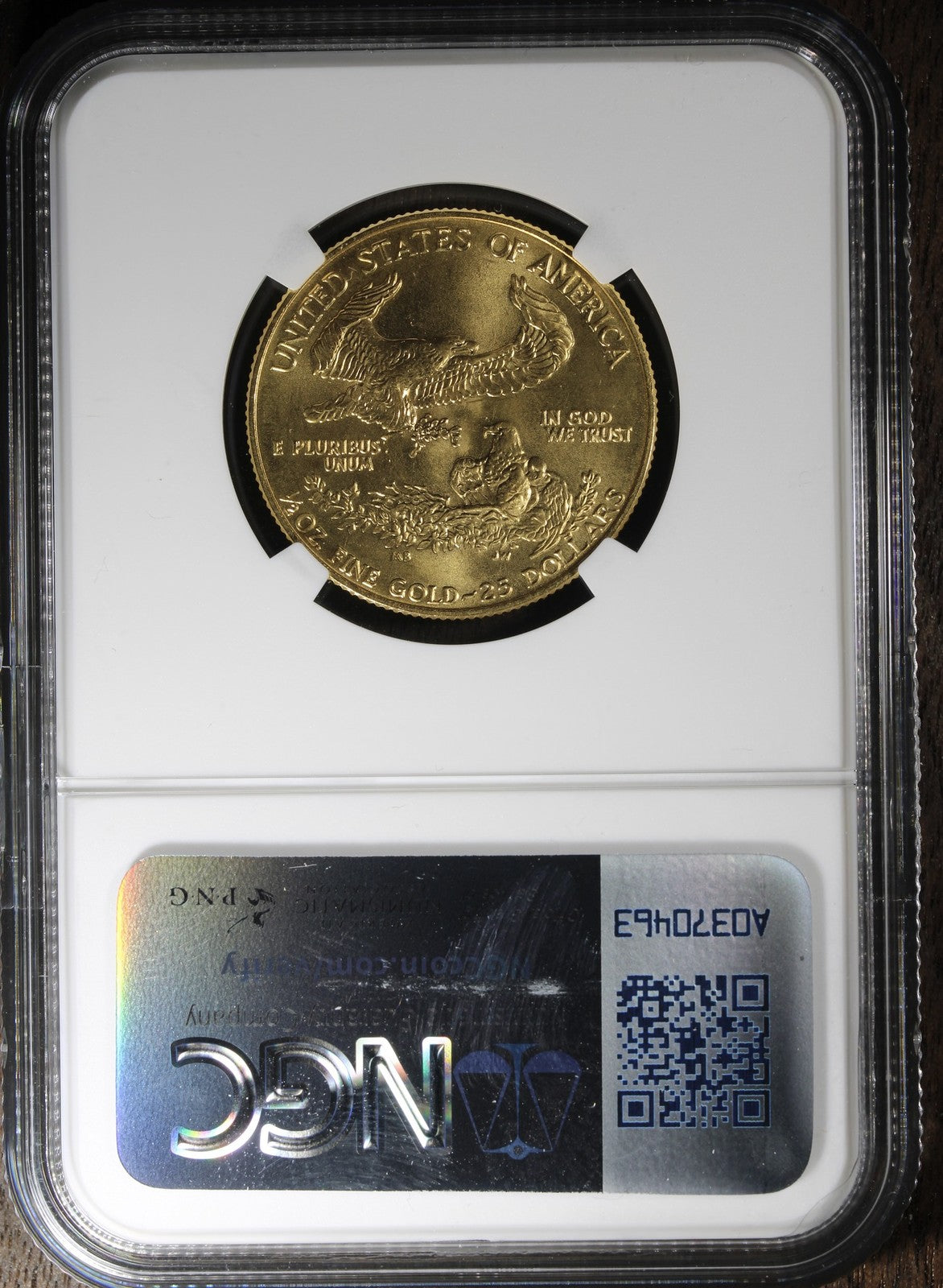 1987 (MS68) 1/2 oz American Gold Eagle $25 NGC - Key Date