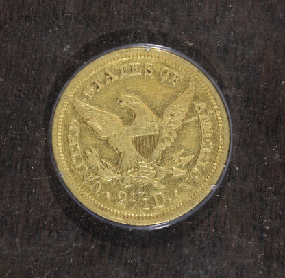 1840-D (VF30) Liberty Head Gold Quarter Eagle $2.50 PCGS - Dahlonega Rattler