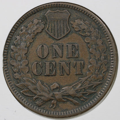 1875 Indian Head Cent 1C - XF/AU