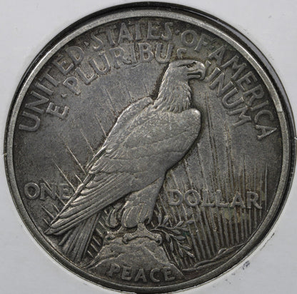 1921 High Relief Peace Dollar $1 - UNC Uncirculated, Dark Tone