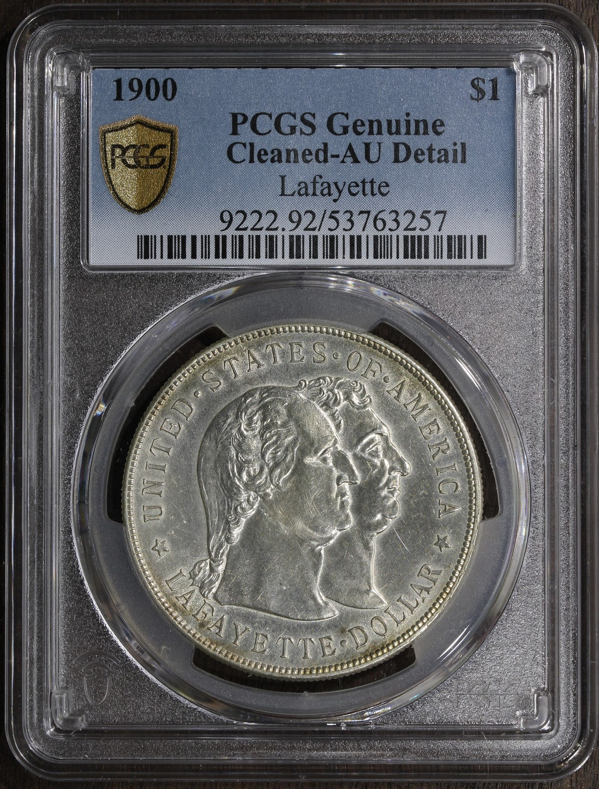 1900 (AU Detail) Lafayette Commemorative Silver Dollar $1 PCGS