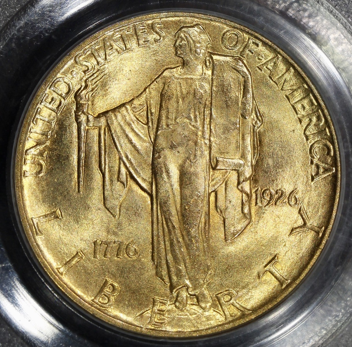 1926 (MS65) Sesquicentennial Commemorative Gold Quarter Eagle $2.50 PCGS
